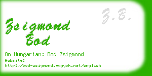 zsigmond bod business card